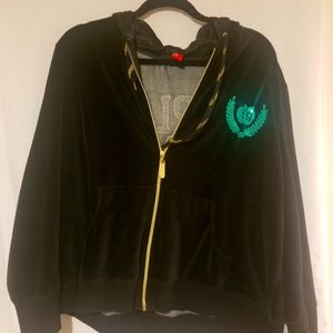 Black Green Apple Bottom Hoodie